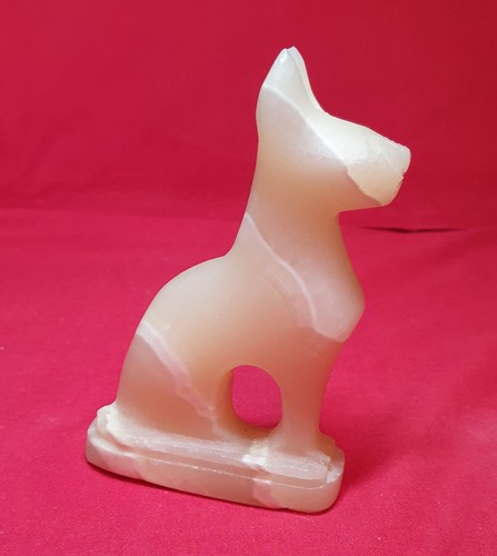 Egyptian alabaster bastet cat - egyptian,
