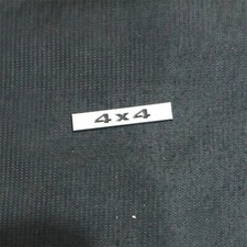 1x Chrome Silver Black 4x4