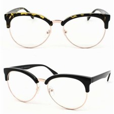 Oval Frame Vintage Clear Lens