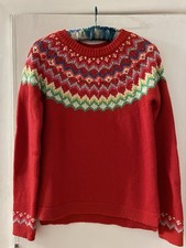 Boden  fair isle pattern red