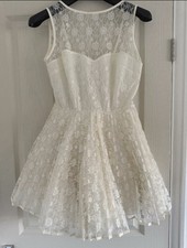 Jones + Jones Vicky Dress Size 10 Cream/White