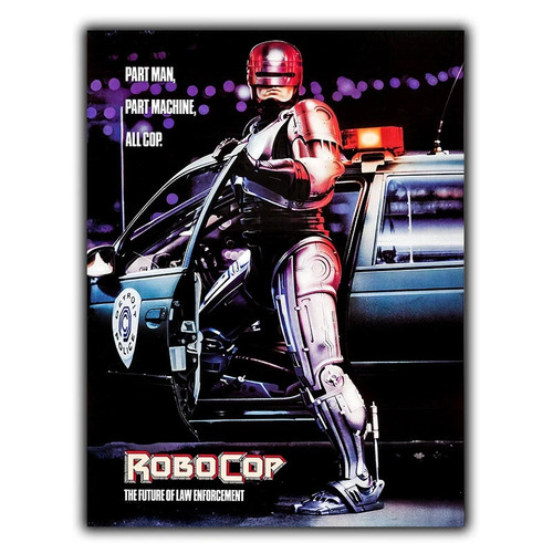 Robocop metal sign wall plaque - sign,