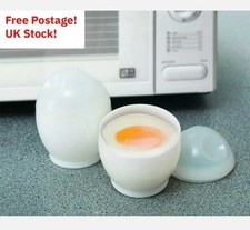 Microwave Egg Poacher Set of 2 Dishwasher and Freezer Safe BPA Free Eddingtons