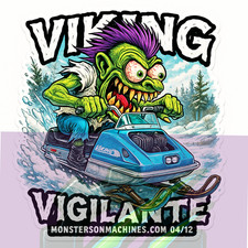 Viking Vigilante Race Sticker
