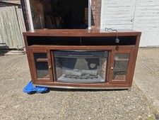 TV Stand Electric Fireplace Fire Log Stove Unit Cabinet local delivery £35