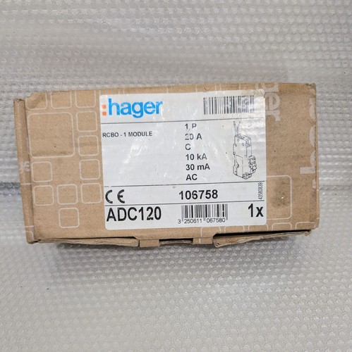 Hager adc120 20a - type, c