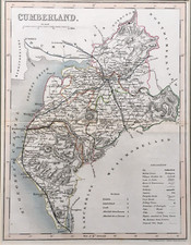 Cumberland Map - Antique Print
