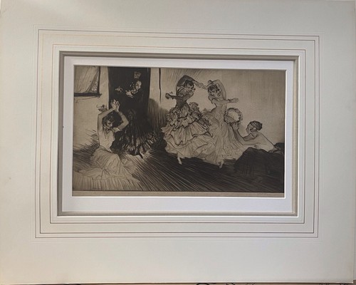 Original dry point etching - an,