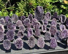 Amethyst Cluster on Metal