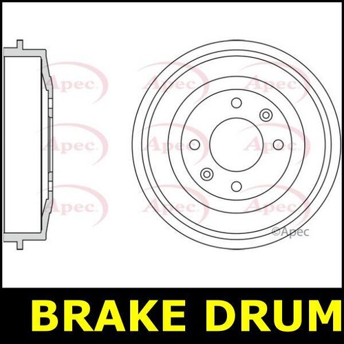 Brake drum rear - brake, peugeot