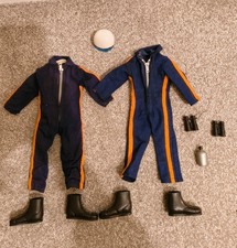 Vintage Original Action Man Helicopter Pilot uniform and accessories.Palitoy