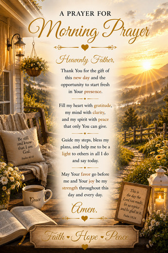 Prayer for morning - prayer,