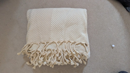 Cotton neutral throw - cotton,