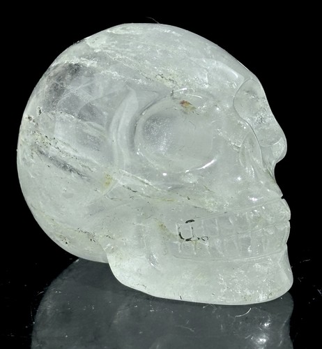 Clear quartz crystal - quartz, skull