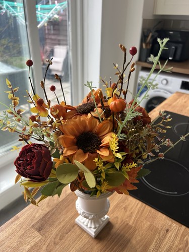 Artificial flowers urn vase - flowers,