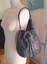 * PIA * GREY REAL LEATHER