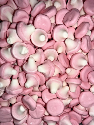 Strawberry foam mushrooms - foam,