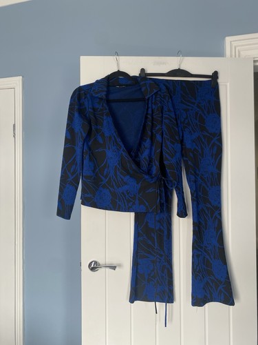 Zara bright blue black - zara, v