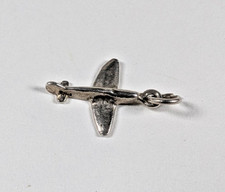 Vintage Small Silver Spitfire Aeroplane Charm /Pendant