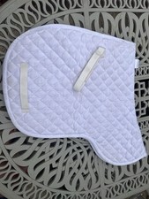 Large White Dressage Numnah Saddle Pad Show Dressage Competition