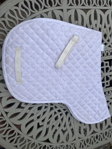 Large white dressage - white, numnah