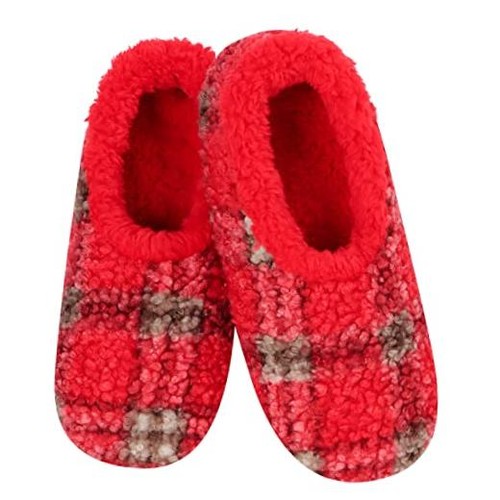 Plaid mens slippers with comfy - plaid,