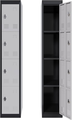 Door metal locker - locker, cabinet