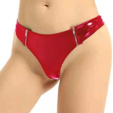 Women Latex Wetlook PVC