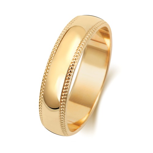 Milgrain wedding band ring - milgrain, band/ring