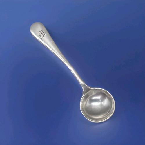 Sterling silver salt spoon - silver,
