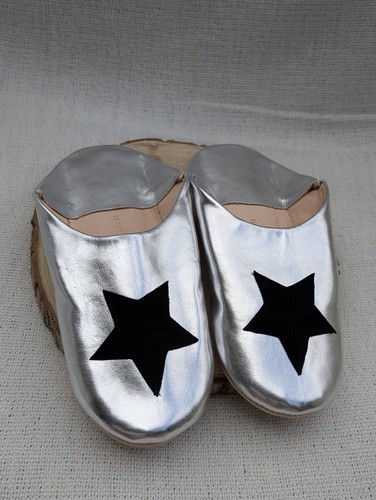 Handmade leather silver - bn, &