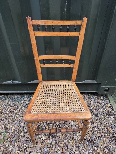 Antique small ladder back - ladder,