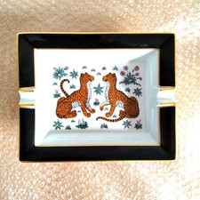 Hermes Paris Ashtray Leopard