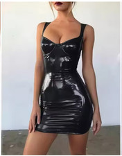 Women's PVC Faux Leather Mini