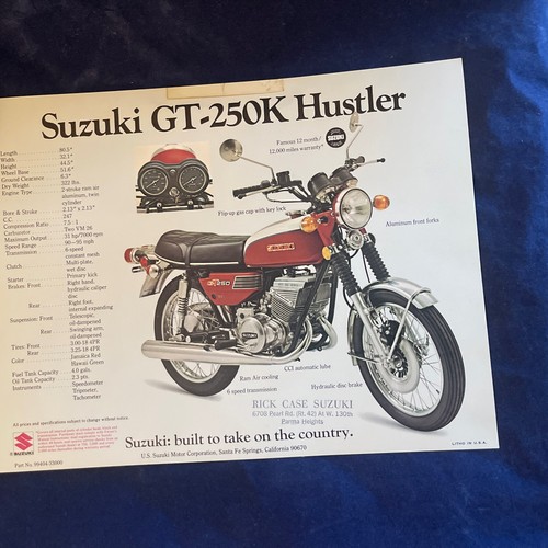 Suzuki 250 sales specs - gt,