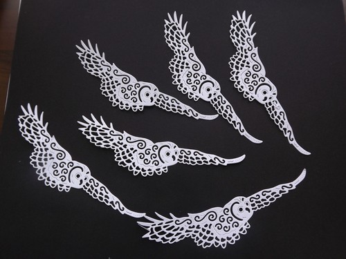 Tattered lace die cut - tattered,