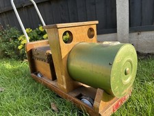 Vintage Children’s Baby Walker Wooden Trolley Push-A-Long Toy Cart Steam Train
