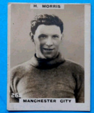 HUGH MORRIS MANCHESTER CITY CLYDE SOUTHEND PINNACE CARD No 265 PHOTO BACK.