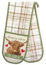 HIGHLAND COW DOUBLE OVEN