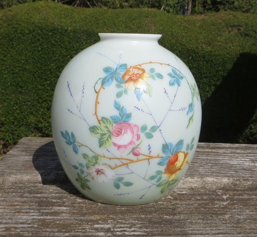 Antique hand painted floral - painted,