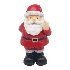 Christmas Santa Swearing Rude H16cm - Ornament - Leonardo Naughty Funny Xmas