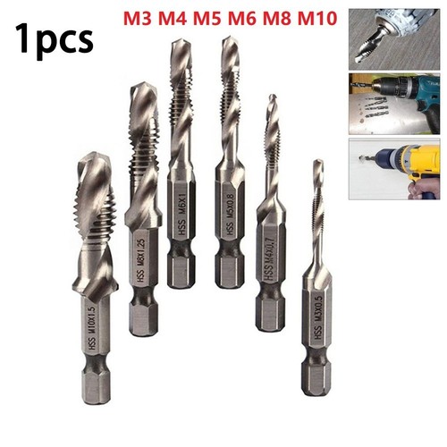 Tap drill bits hex - hex, chuck