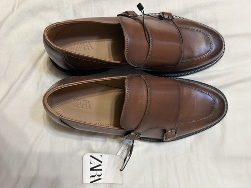 Zara brown leather shoes for - brown,