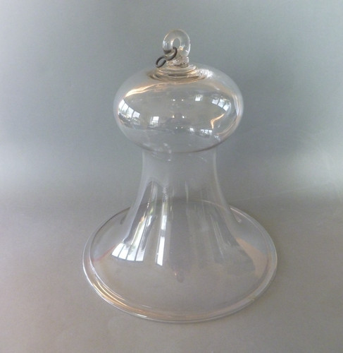 Antique glass smoke bell - bell, for