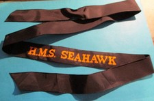 ROYAL NAVY CAP TALLY - HMS