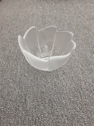 Frosted glass sweet bowl - frosted,