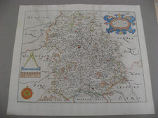 100% ORIGINAL SHROPSHIRE MAP