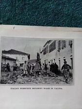Ot3  Ephemera ww1 picture italian reservists repair roads in valona 