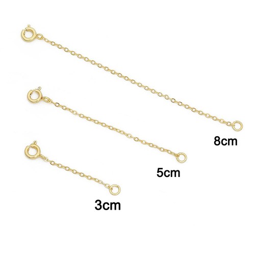 9ct gold clip - gold, chain