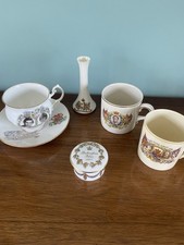 Royal Family Vintage Commemorative Memorabilia, Mugs and China